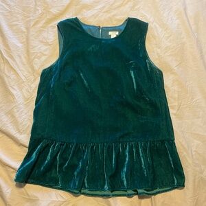 J. Crew Velvet Top